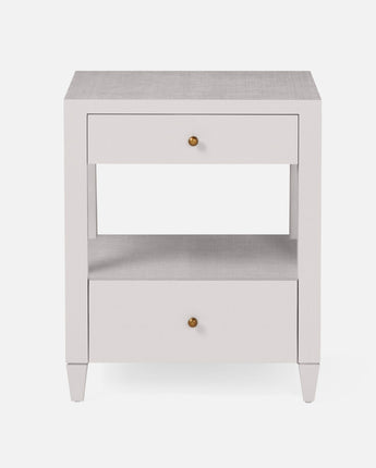 Madagascar Nightstand in Pearl Oyster Grey