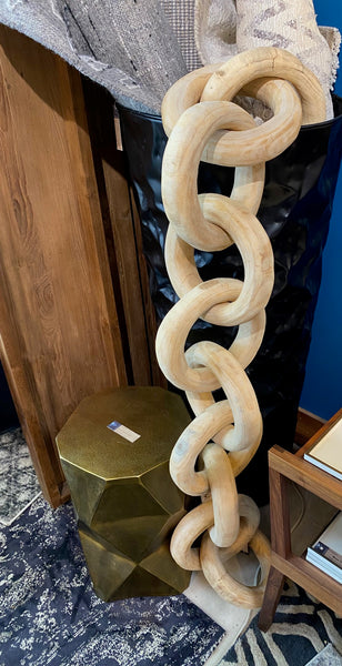 Carved Wooden Chain Link