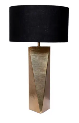 Gualala Slide Table Lamp with Black Fabric Shade