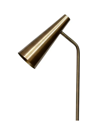 Harker Reading Floor Lamp - Antique Brass