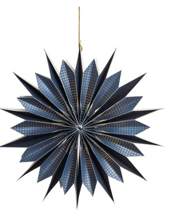 Blue Star Paper Ornament