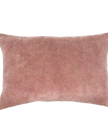 Stone Washed Raspberry Velvet Pillow