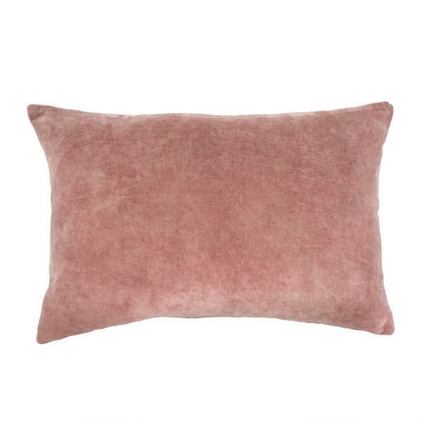 Stone Washed Raspberry Velvet Pillow
