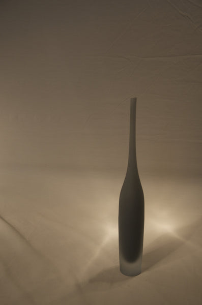 Glass Bottle, Steel colored