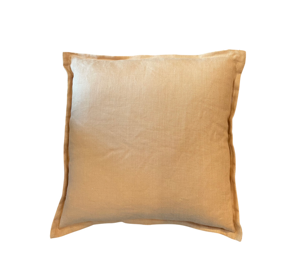 Muted Orange Linen Pillow
