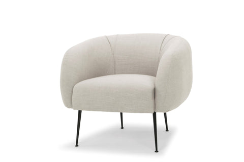 Modern Low Back Upholstered Accent Chair