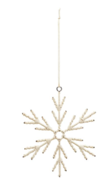 Soft Woven Snowflake Ornaments