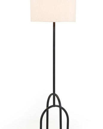 Diverge Floor Lamp with Drum Shade