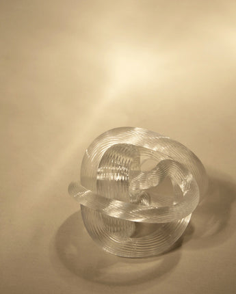 Glass Knot Paperweight