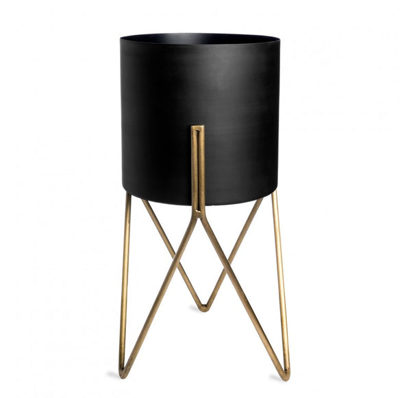 Mid Century Modern Planter with Stand