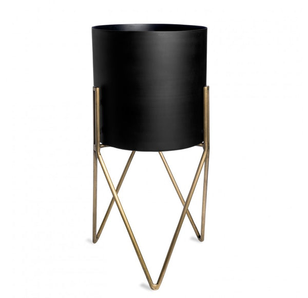 Mid Century Modern Planter with Stand