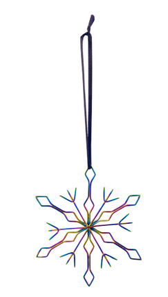 Wire Glimmer Snowflake Ornament
