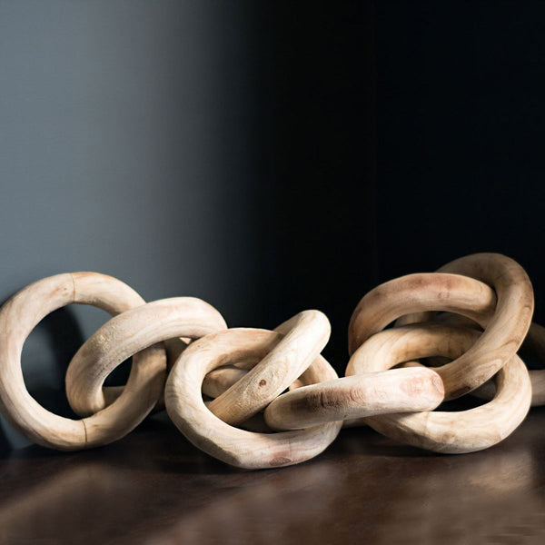 Carved Wooden Chain Link